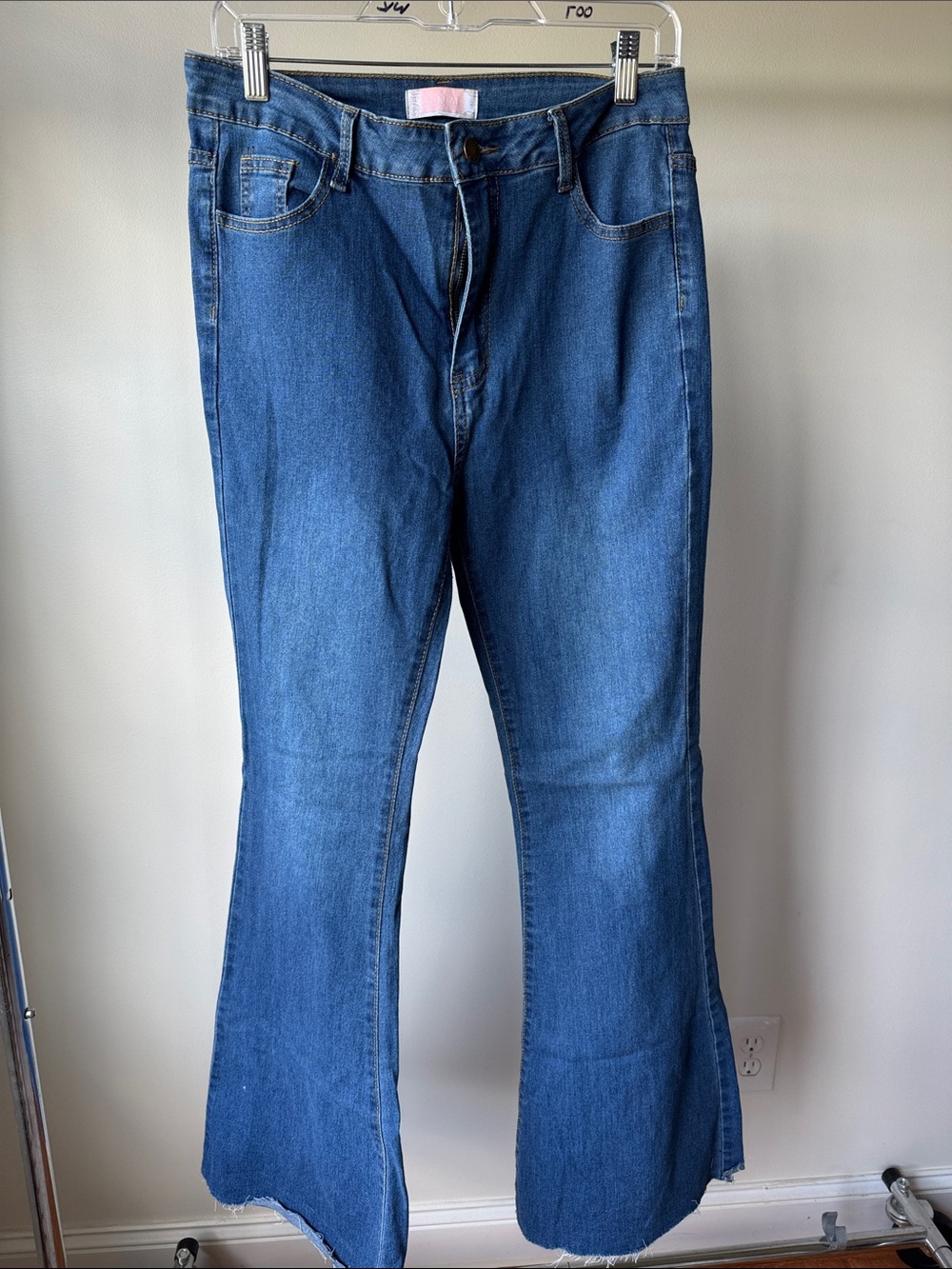 Men's Bootcut Denim Jeans in Mid Blue